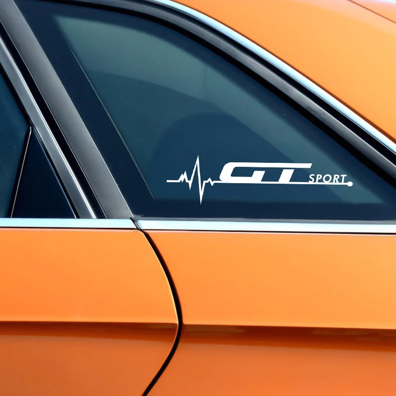 2 шт. GT Спортивная эмблема значок автомобиля окна кузова наклейка для Alfa Romeo Volkswagen VW Модели Авто Polo, Golf, passat B5 Touran Bora