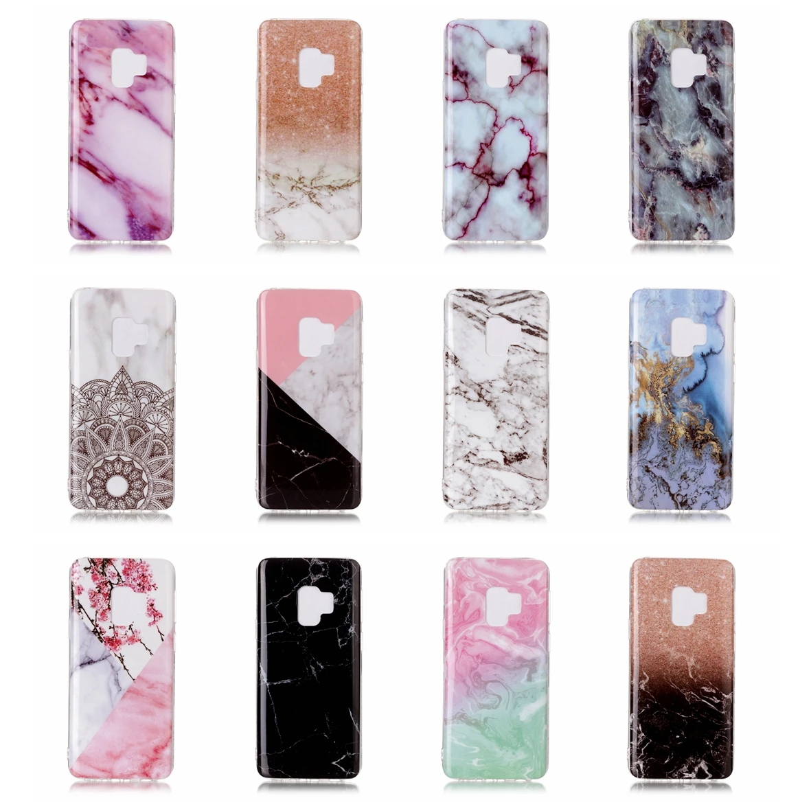 

Soft TPU Silicone Case For Samsung Galaxy S9 Protective Phone Cover Shells Capa For Samsung S9 S 9 Marble Patterned Cases Fundas