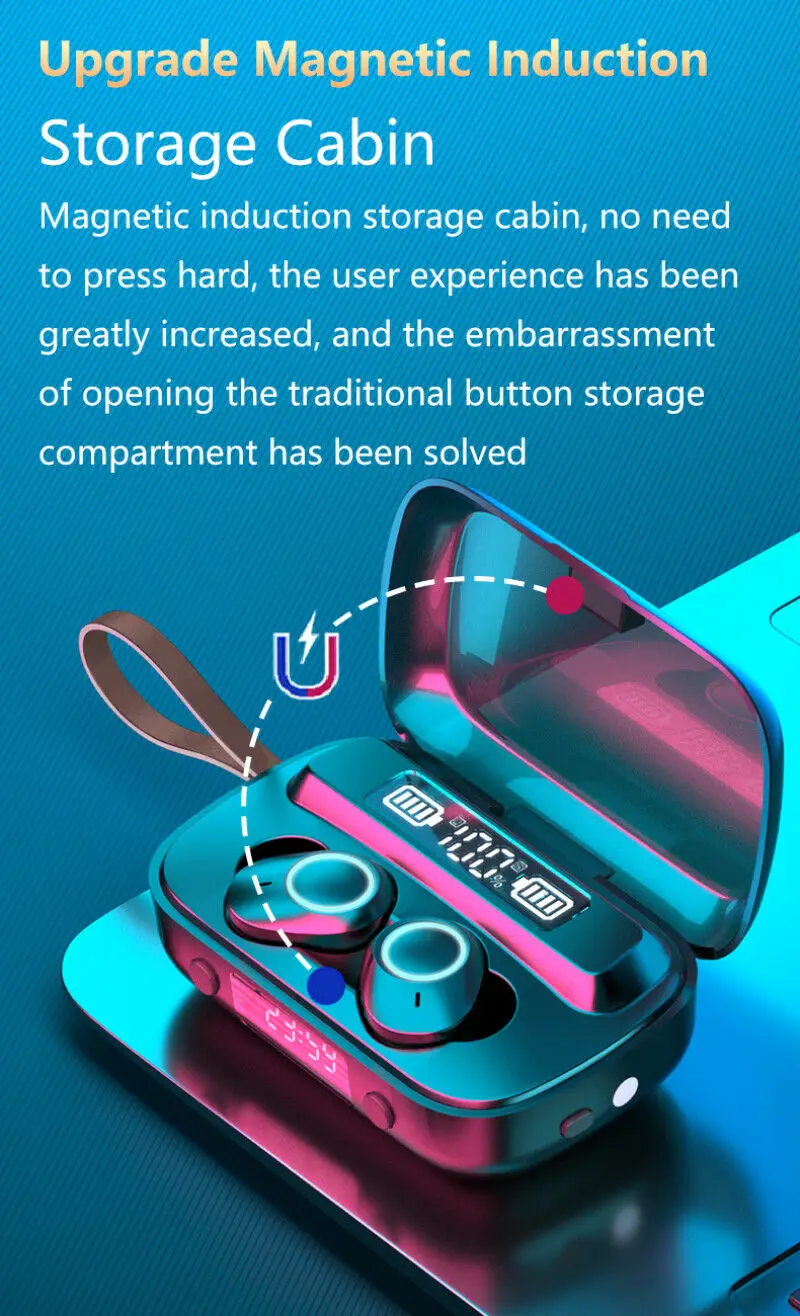 TWS Bluetooth Earphones with Microphone Touch Control Wireless Headphones HIFI Mini In-Ear Earbuds Sport Heasets For Airpods Max