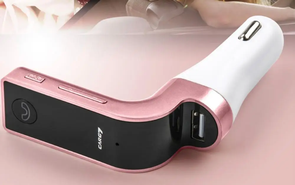 Хэндс-фри 4-в-1 Беспроводной Bluetooth FM передатчик G7+ AUX модулятор Автомобильный комплект MP3-плеер SD USB ЖК-дисплей автомобильные аксессуары - Color Name: 4