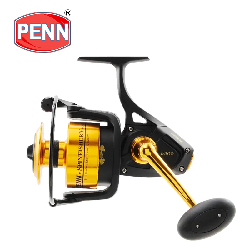 PENN SPINFISHER V Fishing Spinning Reels3500-10500 BB5+1Gear Ratio4.2:1/4.7: 1/5.6:1/6.2:1Sea Saltwater Reel Fishing Boat Fishing