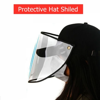 

Protective Face Mouth Shiled Hat Particulate Hat Shield Anti-Spitting Splash Prevents Transmission Sand Sun Hat