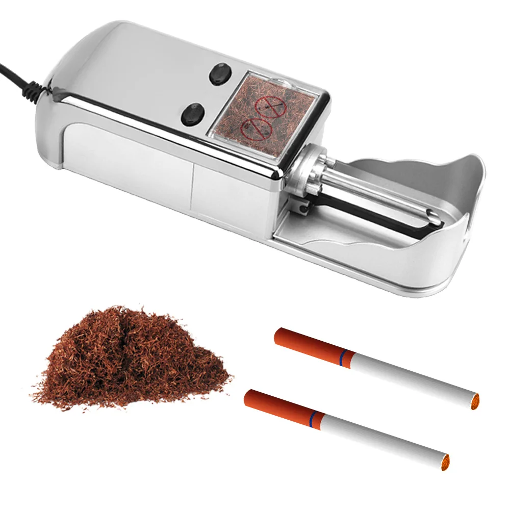 

Smoking Tool Herb Tobacco Roller Pipe Injector Electric Automatic Cigarette Rolling Machine DIY EU Plug Tobacco Roller