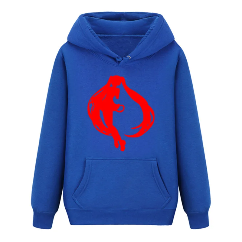 High Q Hatsune Miku Long Sleeves Noctilucent Hoodies Casual Sweats Different Design Coat Pullover Hooded Tops - Цвет: 08