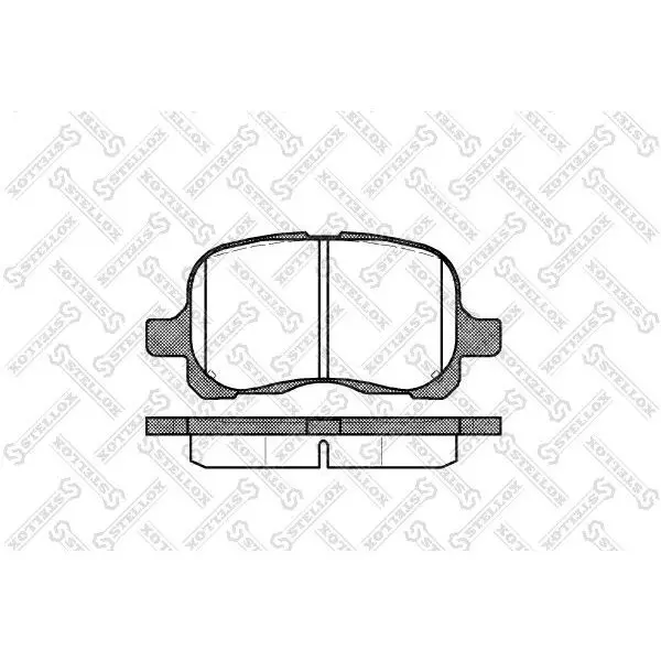 Колодки дисковые п.\ Toyota Corolla 1.4/1.6/2.0D 97 STELLOX 663