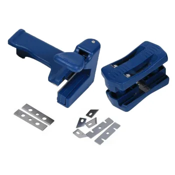

Set PVC Carpentry Trimmer Wood Banding Machine Manual Tail Double Edge Trimming