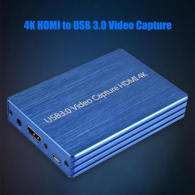 4K 1080P HDMI к USB 3,0 карта видеозахвата для OBS Live Stream вещания чехол автоматическая Настройка настроек для размера вывода