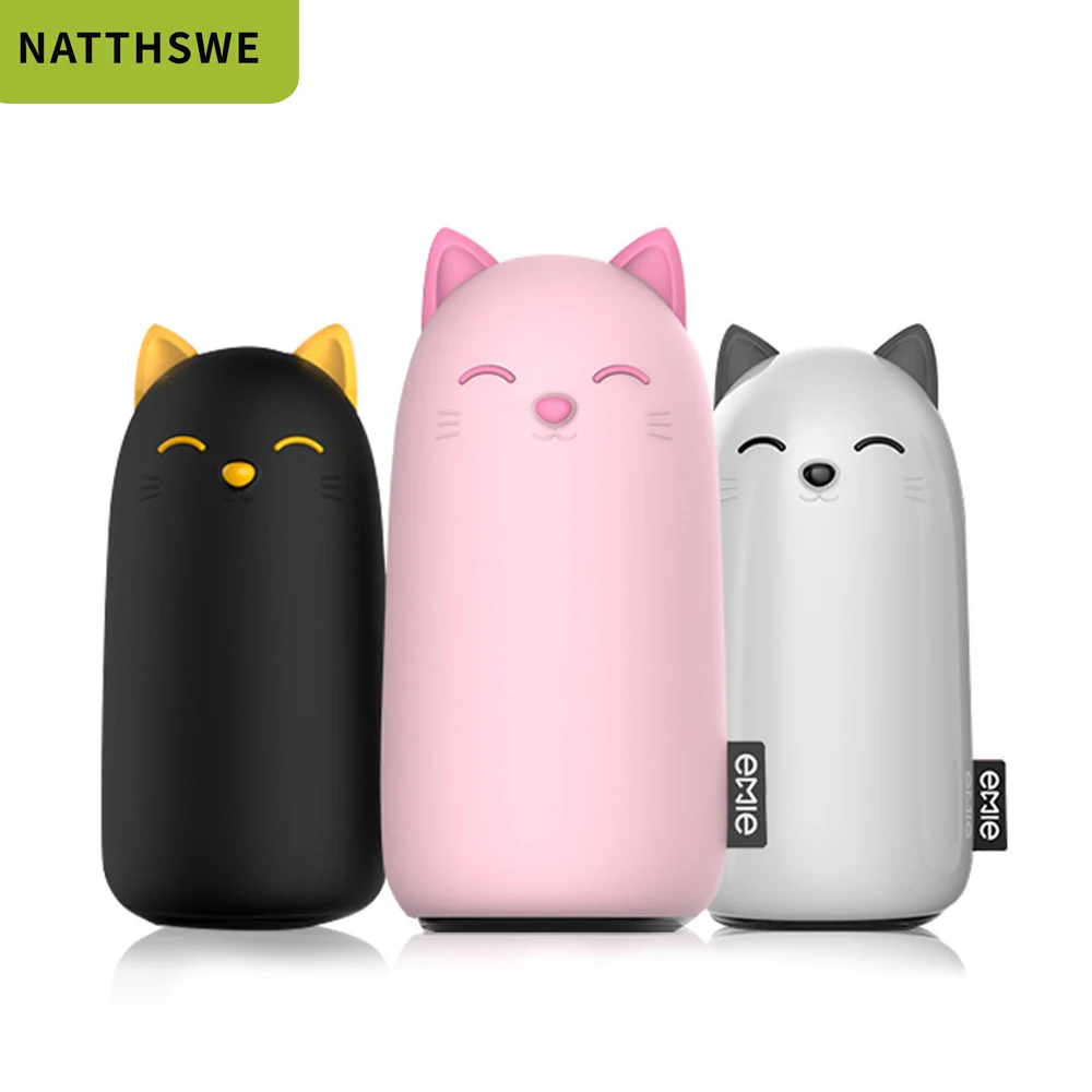 

NATTHSWE 30000mAh Large Capacity Cute Cat Mobile Power Bank Portable Cartoon External Battery for Android Xiaomi Huawei iPhone