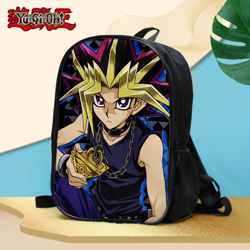 Anime Yu Gi Oh Muto Yugi Seto Kaiba Yusei Fudo Jaden Yuki Double Waterproof Backpack Shoulder Bag Schoolbag Storage Bags Aliexpress