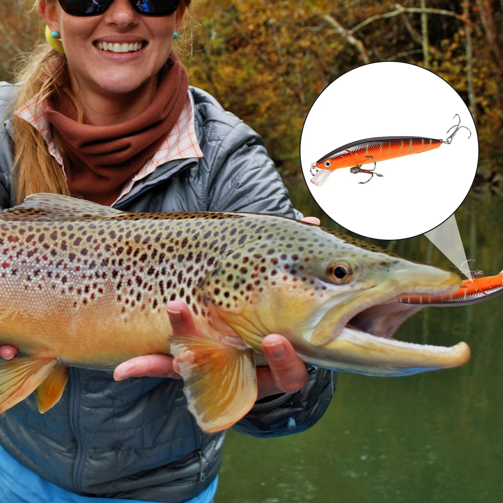 Fishing Lure 7g 10cm Trout Lure 3D Eyes Jigging Lure Swimbait Wobblers Crankbait Hard Lures Plastic Fishing Tackle New Hot