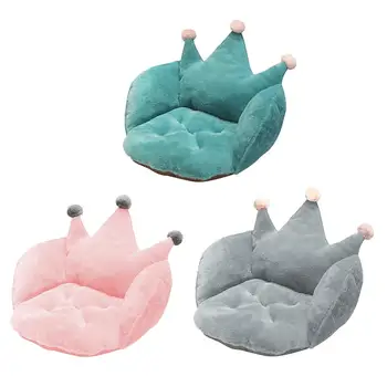 

Short Plush Crown Seat Cushion Chair Pad Fur Crown Cushion For Home Office Armchair Pillows Soft Car Cushion