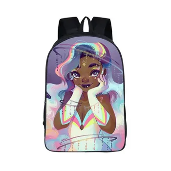 

Afro Lady Girl Backpack Africa Beauty Princess Girls Children School Bags For Teenager Brown Girl School Backpack Women Book Bag