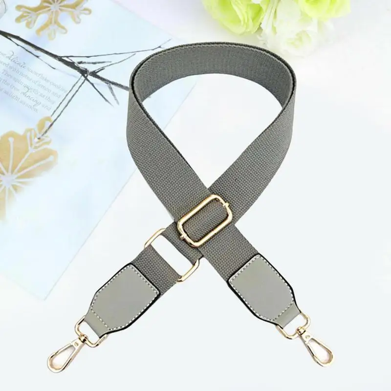 New Solid Color Cotton Ribbon With Pu Leather Adjustable Single Shoulder Messenger Bag Accessories Joker Handbag Bag - Цвет: F