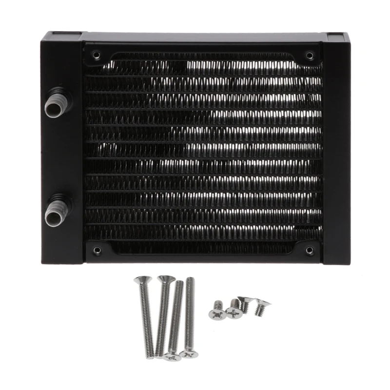 Water Cooling 120mm 12 Tubes Aluminum Radiator CPU Heat Sink Exchanger For PC Cooler