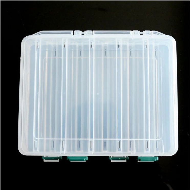 

Double-Sided 10 Squares 14 Grid Lure Fishing Tackle Box Lure Box Double Layer Tool Box Lure Box