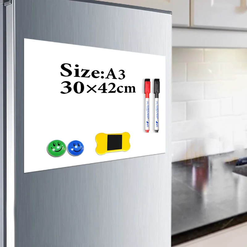 YIBAI-Magnetic-board-kids-A3-29-7-42cm-Flexible-Fridge-Refrigerator-Magnetic-Whiteboard-Drawing-Message-Board