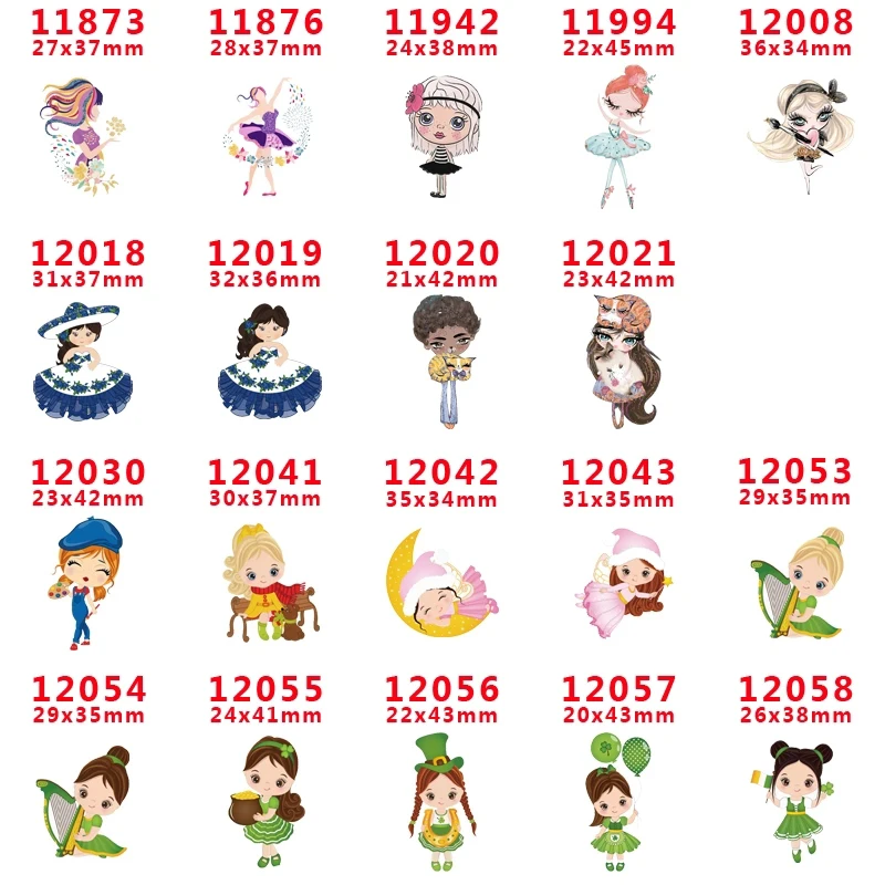 30 шт мультяшный персонаж плоское украшение из смолы PR 11994