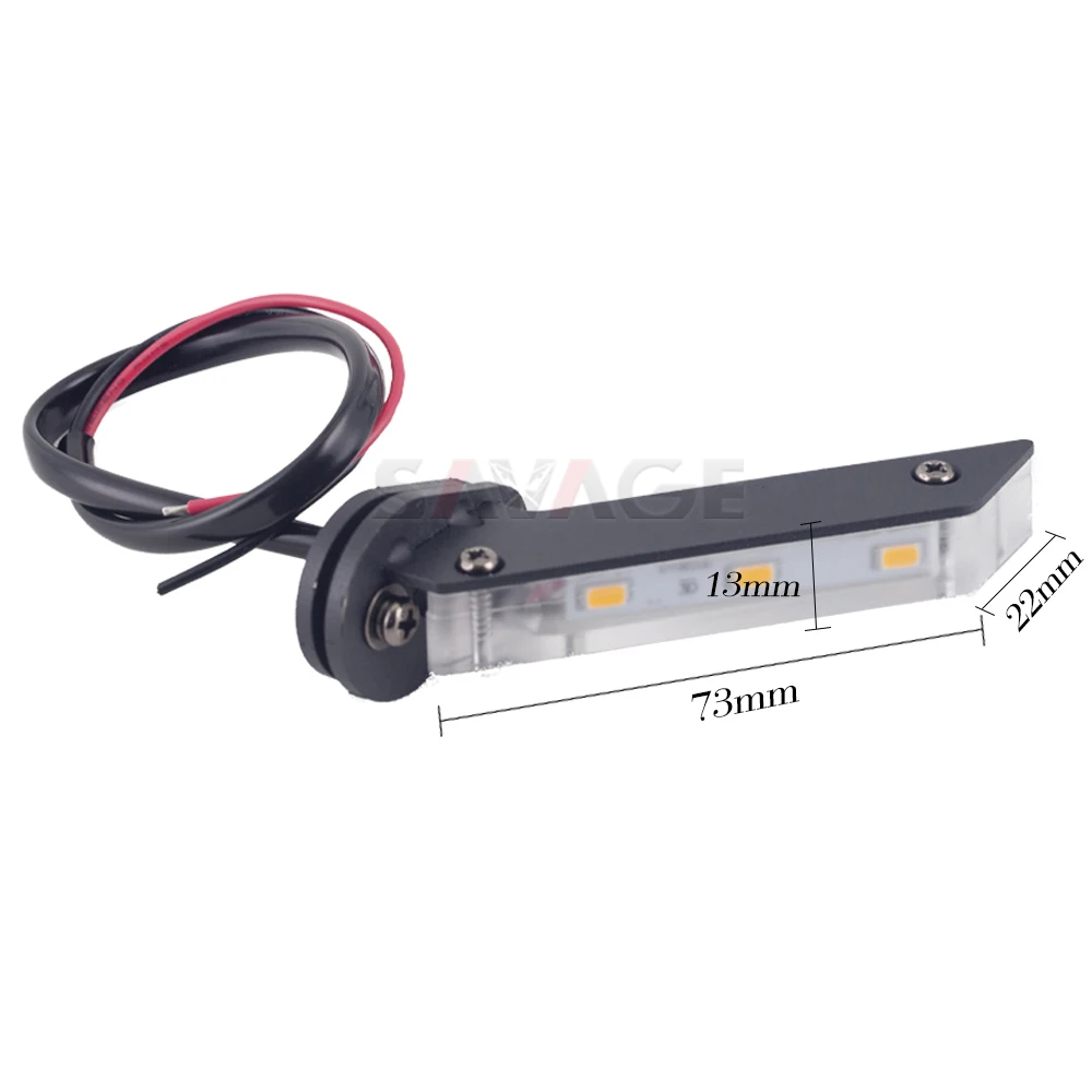 Светодиодный светильник указателя поворота для YAMAHA MT07 MT09 FZ07 R15 XSR 700 TRACER 900 FJ09 аксессуары для мотоциклов невидимое крыло индикаторная лампа