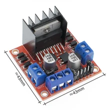 10 шт./лот и L298N плата драйвера двигателя Модуль шагового двигателя умный автомобиль робот