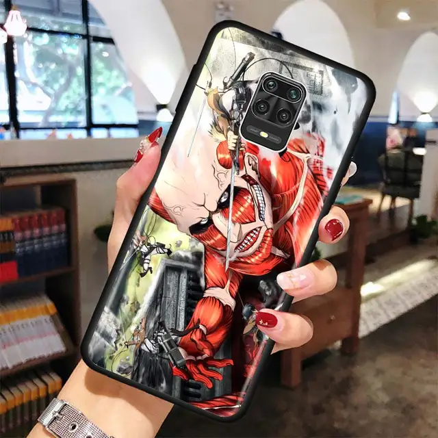 Anime attack on Titan Phone case for Xiaomi Redmi Note 7 8 9 Pro 8T 9S 6 6A 7A 8A 9A 9C K20 K30 Pro Black Silicone Soft Cover B09