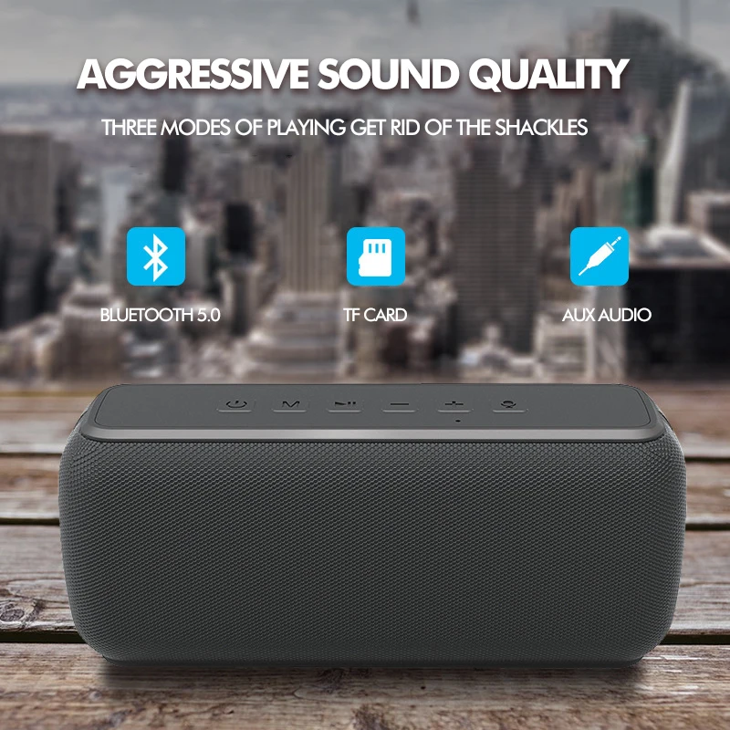 60W TWS Wireless Bluetooth Portable Speaker 15H Playing Time IPX5 Waterproof 3D Bass Outdoor Subwoofer Speaker For Phone PC 60W TWS Wireless Bluetooth Portable Speaker 15H Playing Time IPX5 Waterproof 3D Bass Outdoor Subwoofer Speaker For Phone PC