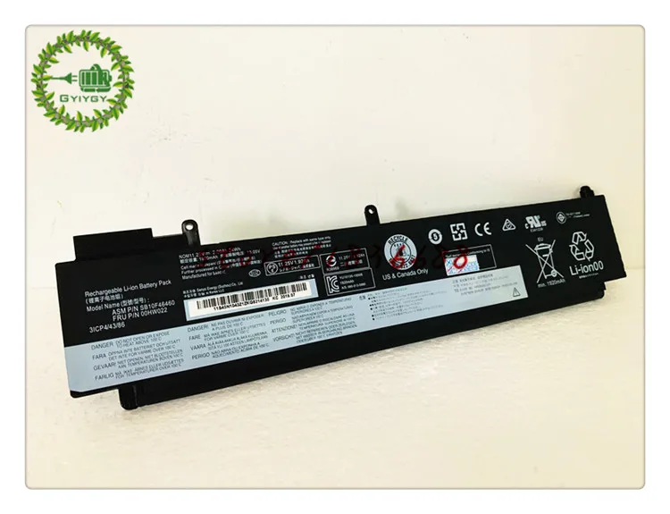 GYIYGY 24Wh Аккумулятор для LENOVO THINKPAD T460S серии, SB10F46460 00HW022, 00HW023, 00WH037, 01AV405, SB10F46460, SB10J79002