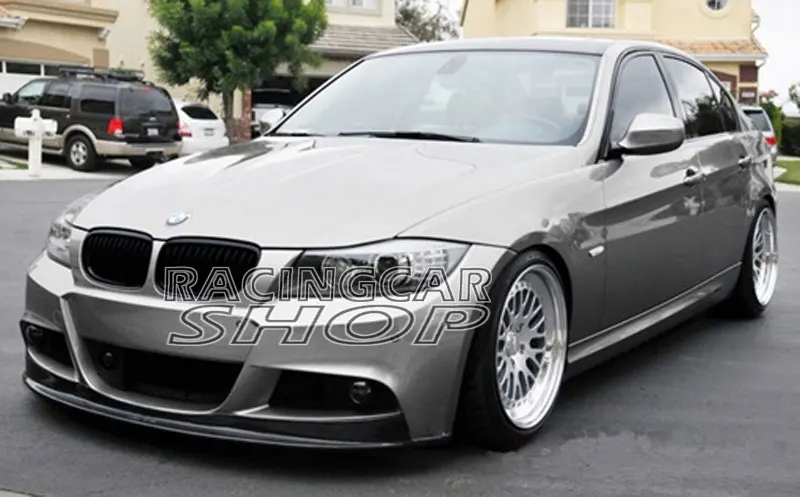 AK Style Real Carbon Fiber Front Lip Spoiler For Bmw 3-Series E90 E91 LCI M Tech MSport Bumper