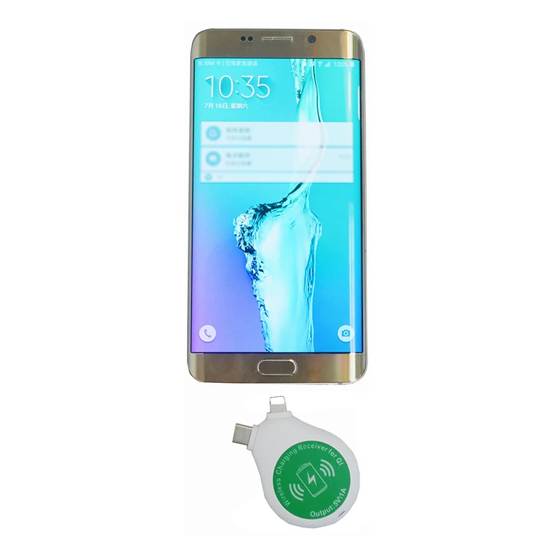 Универсальный Qi беспроводной зарядный приемник Micro usb type-C приемник для huawei для IPhone 11 для аэропорта Xiaomi высокоскоростной рельс