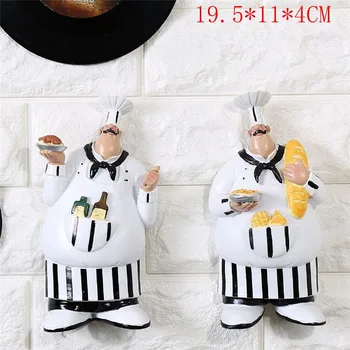 

Chef Wall Hanging Pendant Living Room Kitchen Restaurant Milk Tea Shop Wall 3D Stereo Creative Background Wall Hanging M4217