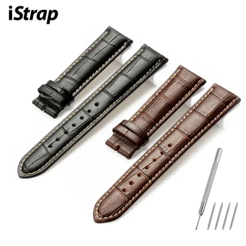 

iStrap Watchbands Genuine Leather 12mm 13mm 14mm 15mm 16mm 17mm 18mm 19mm 20mm 21mm 22m 24mm Watch Pin Buckle Band Steel Buckle