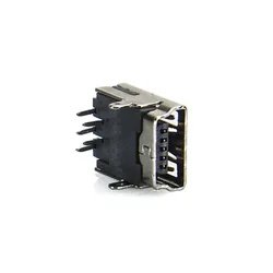 50/100 pcs/lot mini USB Flat Edge DIP 5 Pin 2 Feet Connectors Female MINI USB Connector Port Jack Sockect Terminals Tail Plug