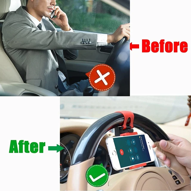 Support au volant pour téléphone