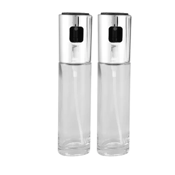 

2pcs Glass Oil Sprayer Multi-purpose Oil Dispenser 100ml Oil Spray Empty Bottle Vinegar Bottle Cooking Tool Use for Kitchen Baki