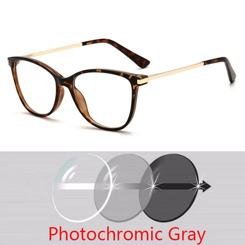 Seksowne okulary dla krótkowzroczności kocie oko damskie Vintage wer ze szkłami fotochrom 1 Seksowne okulary dla krótkowzroczności kocie oko damskie Vintage wer ze szkłami fotochrom 5