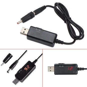 

5V To 9V 12V Voltage Adapter Cable Step-up Converter USB Booster Digital Durable Power Supply LED Display Charging Convenient