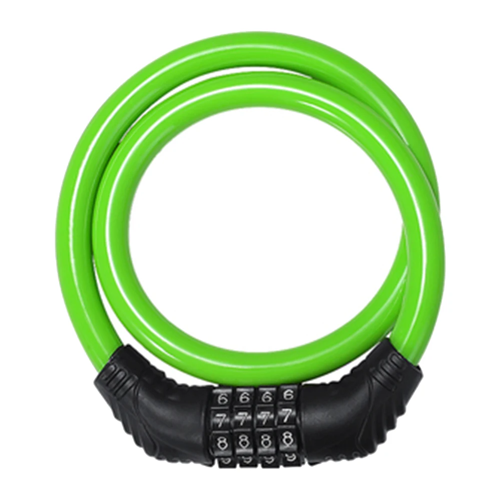 Зеленый Bike Bicycle Chain Lock Combination Password Security Digital Cable Scooter Portable ENA88 - Цвет: Зеленый