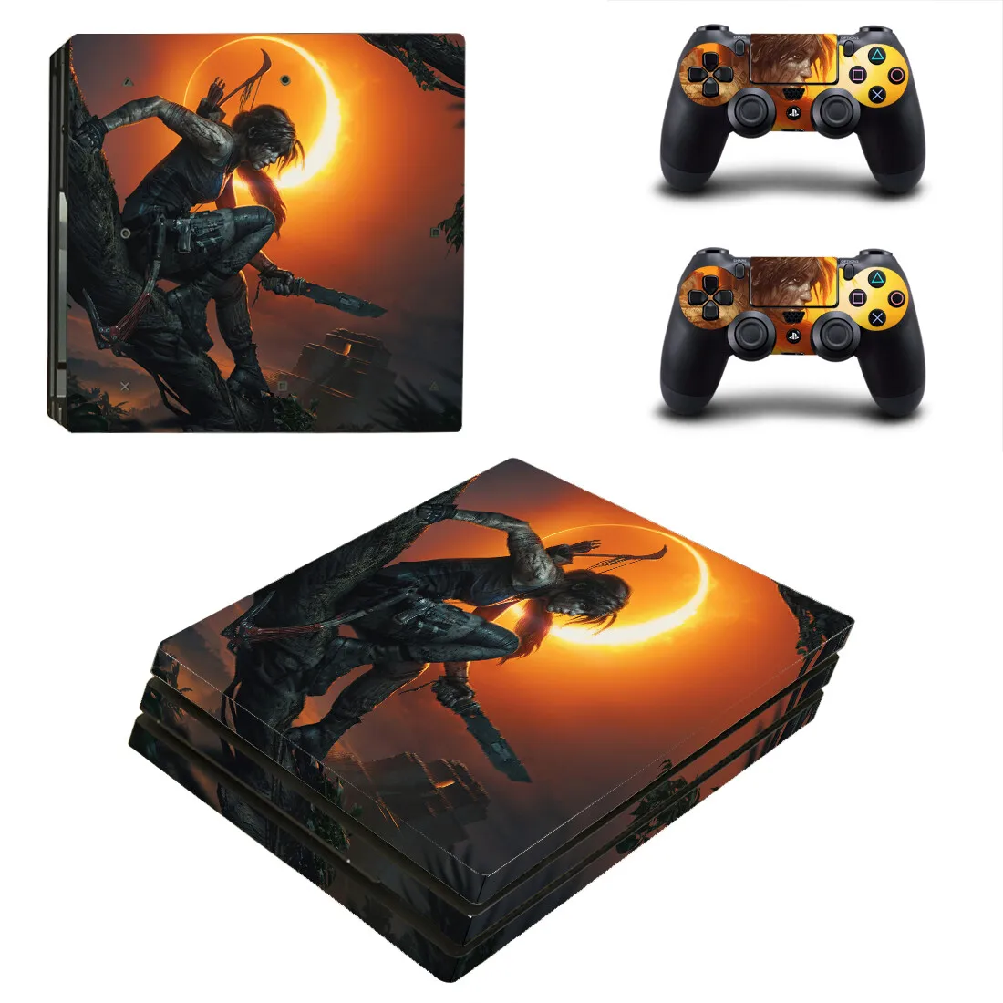 Tomb Raider Ps4 Pro Stickers Play Station 4 Skin Sticker Decalcomania Per Playstation 4 Ps4 Pro Console E Controller Skin Vinyl