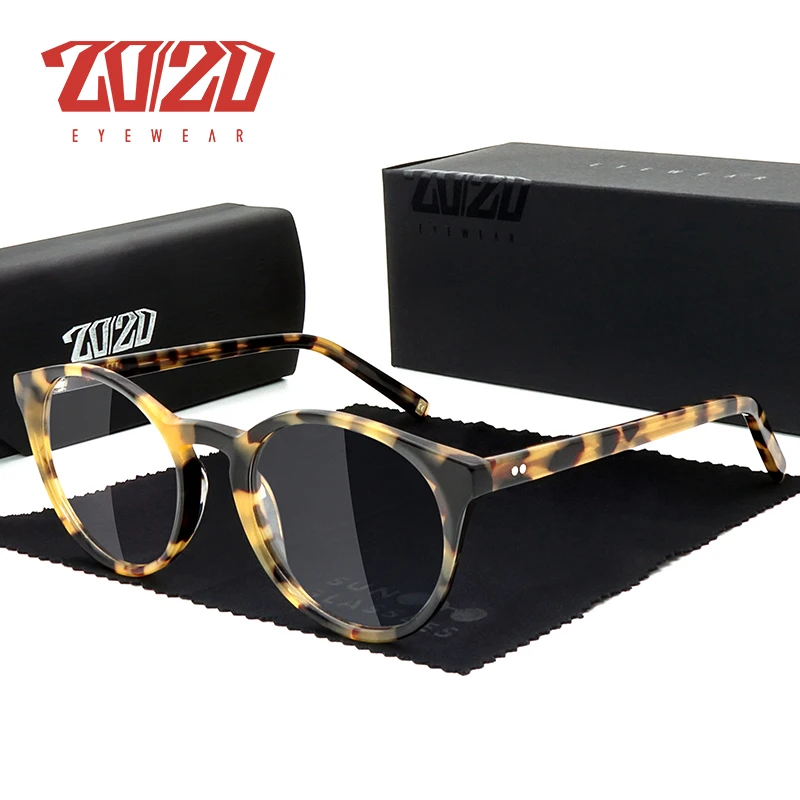 20/20 Brand Design Authentic 100 Acetate Optical Myopia Glasses Frame For Men Prescription