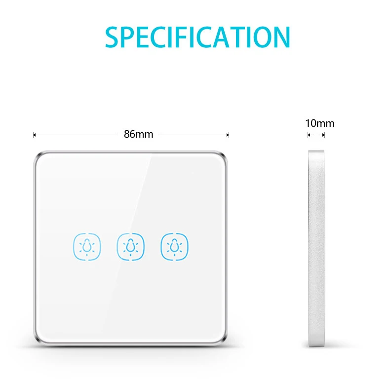 Tuya ZigBee переключатель без нейтрального провода работает с TuYa ZigBee концентратор сенсорный переключатель наклейка Smart Life приложение управление питание от TuYa