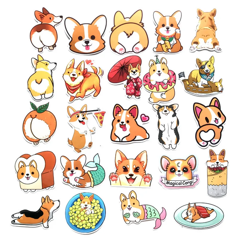 25 шт. Kawaii мультяшный любимец Декор милый стикер собака Канцелярские Стикеры sBullet журнал наклейка для детей DIY Скрапбукинг дневник