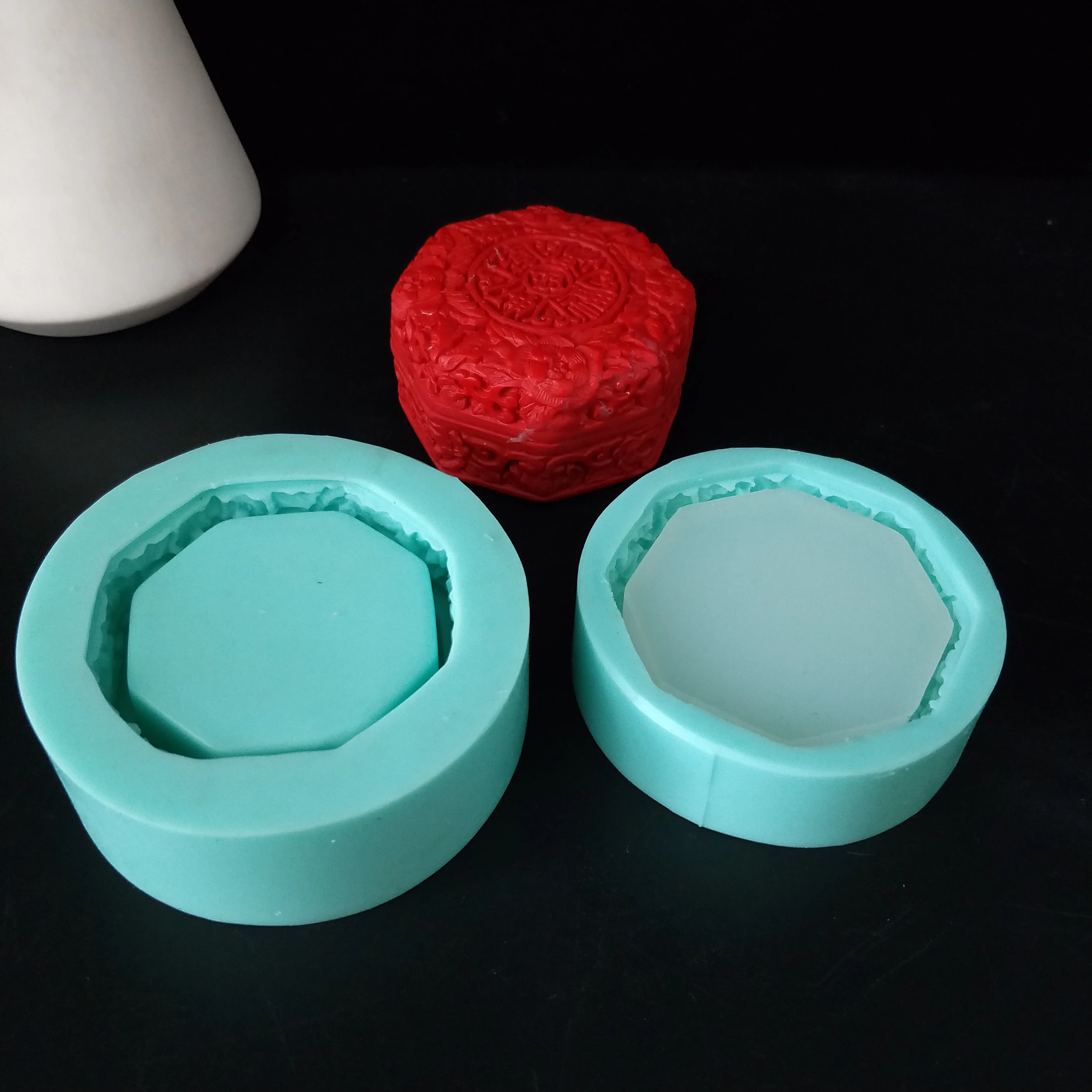 PRZY китайский стиль 3D ручной работы шкатулка Благословение коробка формы силиконовая форма «сделай сам» аромат мыло инструменты для украшения тортов из мастики