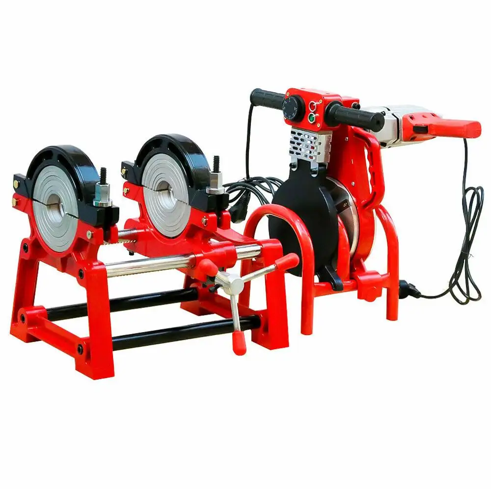 110 В трубный аппарат для стыковой сварки PE PP PB PVDF HDPE PVC Piping сварочный 2,48-7,8" Винт Стиль 2 зажим пластиковых труб машина горячего расплава