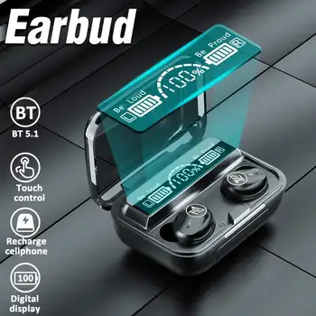 

TWS Bluetooth 5.1 Wireless Earphones Headphones Noise Cancel IPX7 Waterproof Earbuds Touch Control Sport Headset Earphone