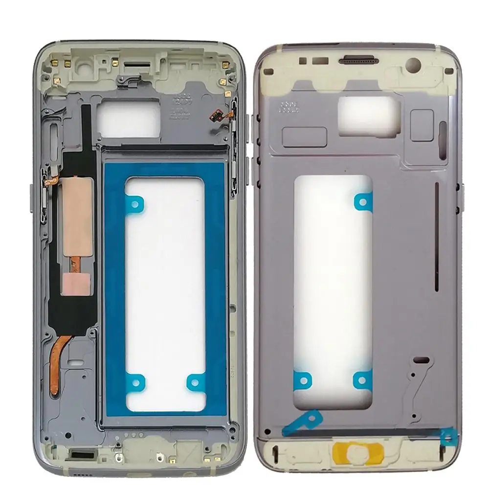 Black Новинка для samsung Galaxy S7 Edge SM-G935 G935 5," передний средний ЖК-экран Корпус рамка - Цвет: Black