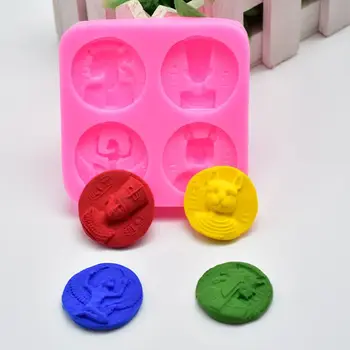 

Egyptian Pharaoh Resin Mold Silicone Fondant Cake Polymer Clay Resin Mold Tools Y4QB
