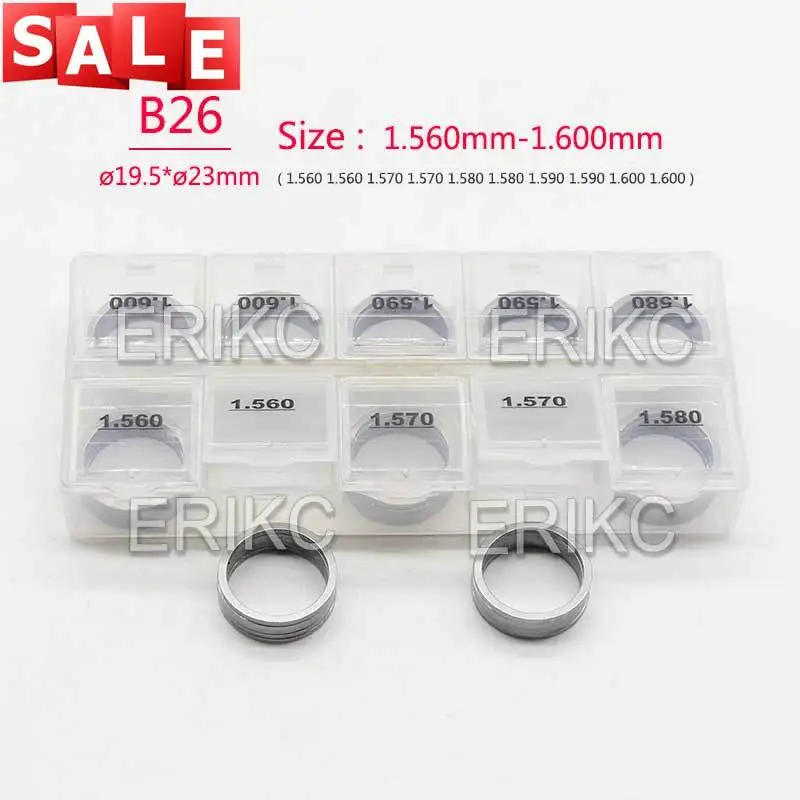 

50Pcs/Lot B26 1.56--1.60mm Shims Common Rail Nozzle Rpair Kit for Bosch Calibration Washers
