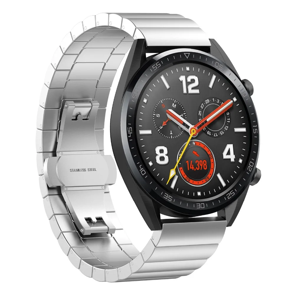 Металлический Ремешок Для huawei Watch GT из нержавеющей стали умный ремешок для часов для Amazfit GTR 47 мм для мужчин и женщин браслет для huawei Honor Magic