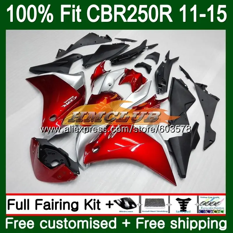 Инъекция для HONDA CBR250R MC41 2011 2012 2013 2014 2015 91CL.61 CBR250 R CBR 250R 250 11 12 13 14 15 металлический