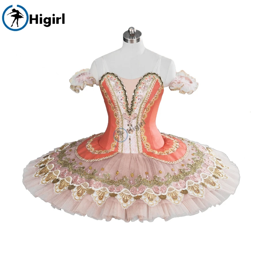 

Peach fairy ballet tutu pink adult nucracker ballet costumes pancake tutu Peach professional tutu women BT9098