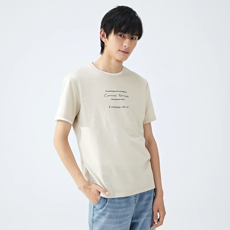 mens short sleeve crew neck sweatshirt